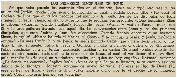 Los primeros discípulos de Jesús
