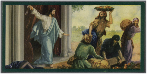 Arroja Jesús a los mercaderes del templo