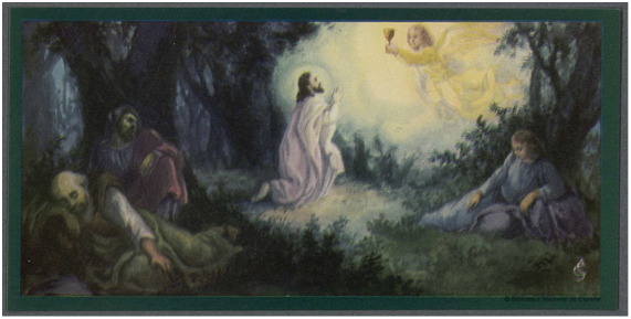 Jesús en el huerto de Getsemaní
